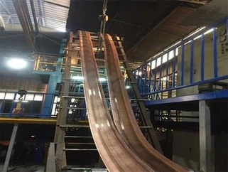 Støpemaskin for kobberstang